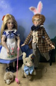 Alice and the Rabbit interrupting the croquet game