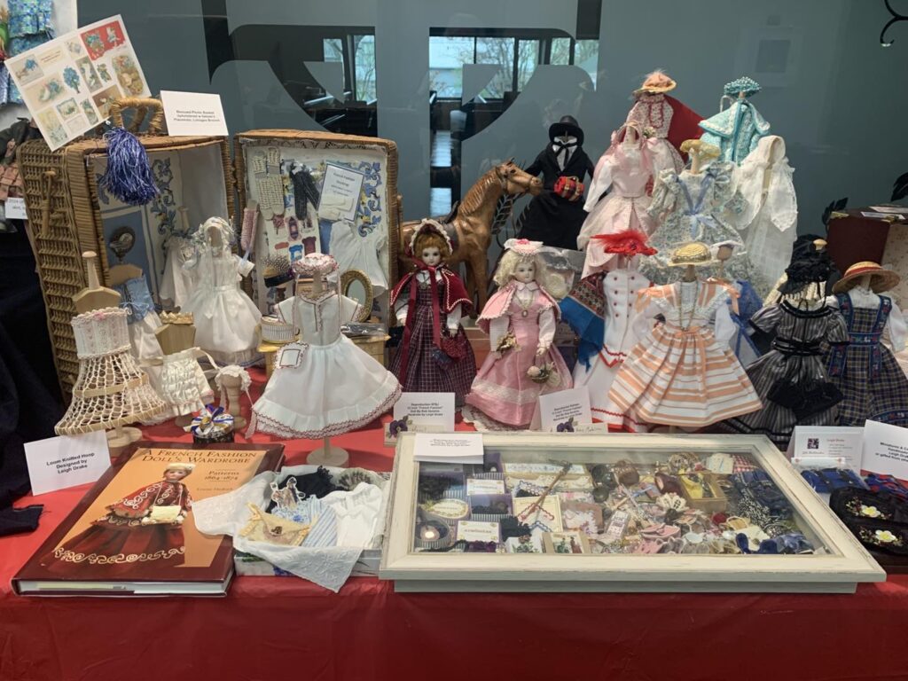 The Dollmaker a display at a recent dollshow